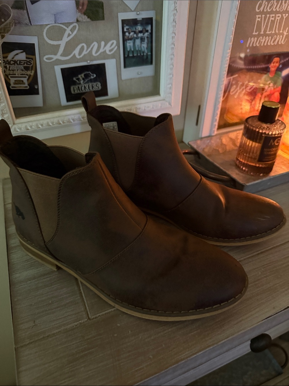Rocket Dog women Brown Chukka Boots - Casual Slip-On Ankle Shoes